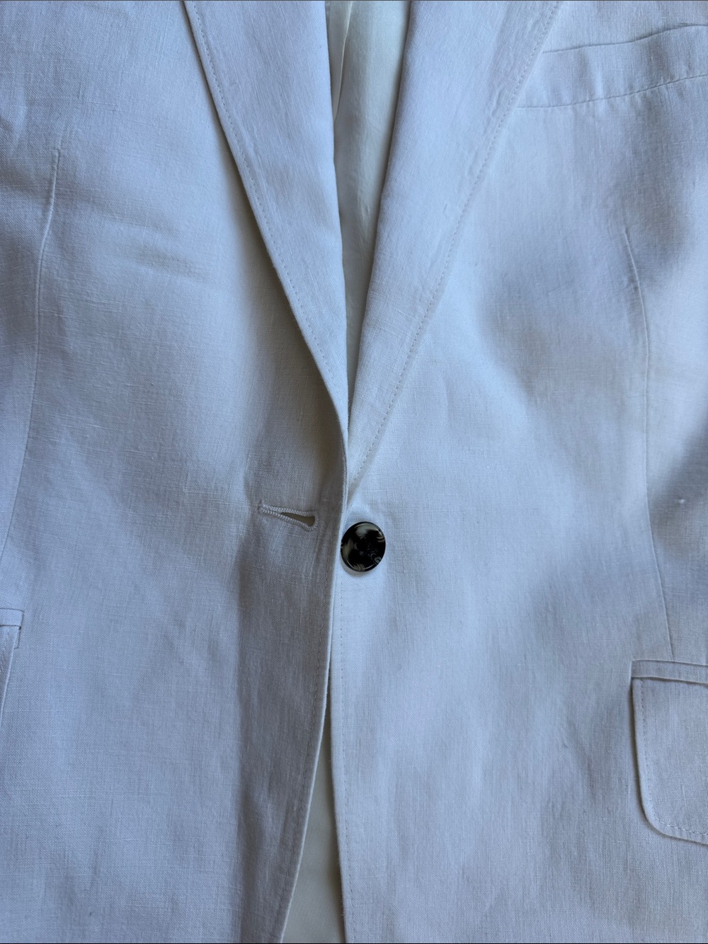 Faconnable White Linen Women’s Suit Jacket & Pants - Picture 5 of 12